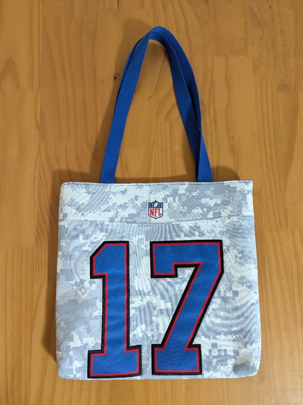 Buffalo Bills Josh Allen Custom Jersey Tote Purse Bag 14 x 13 inches One of One